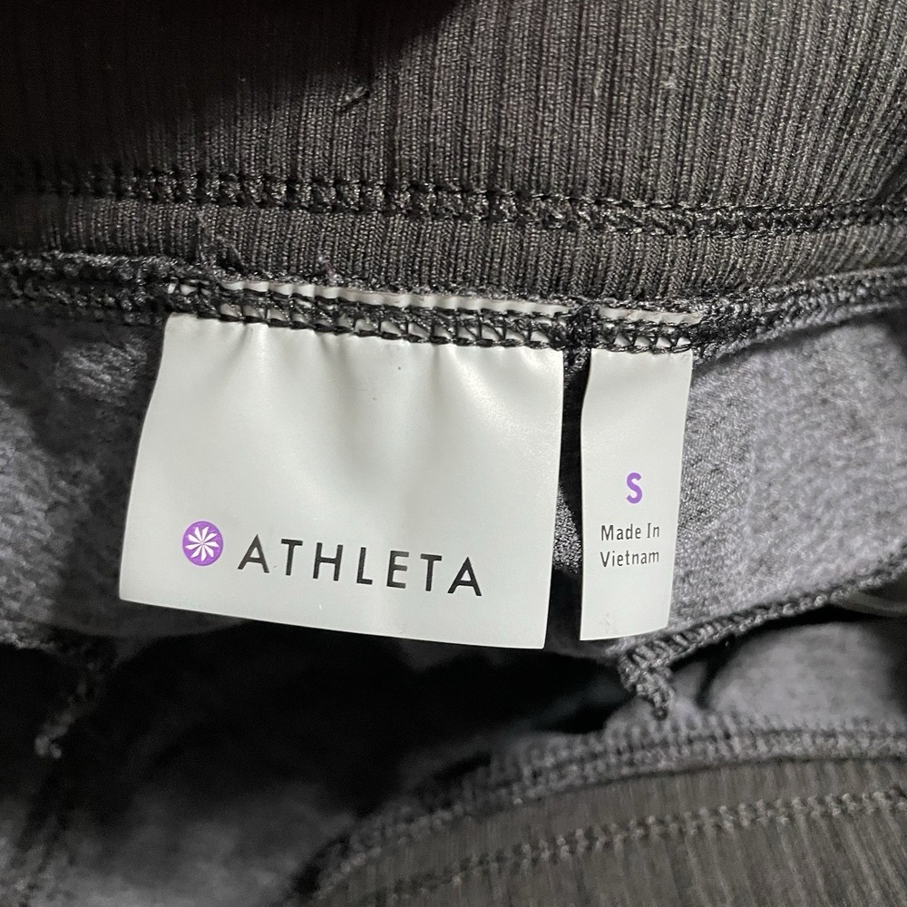 Athleta Jogger Pants Gray Zipper Pockets Athleisure Casual‎ Comfy Size Small - Picture 10 of 11